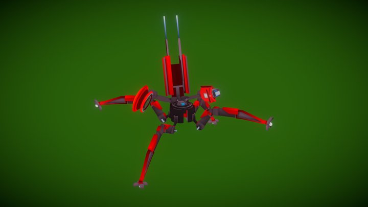 Pill Box Postal Anon Mechdroid 3D Model