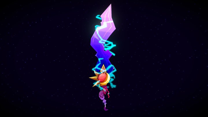 Electric Sword 3D Model