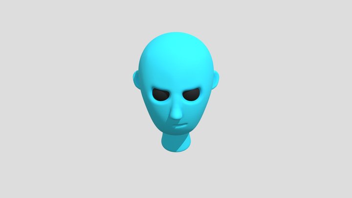 Sculpted Head 3D Model