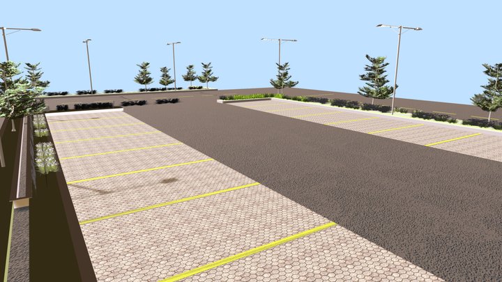 Parking Lot 3D Model