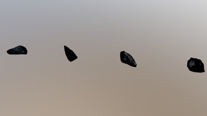 Large Obsidian1 3D Model