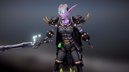 Sinya the Crypt Mother (WoW fanart) 3D Model