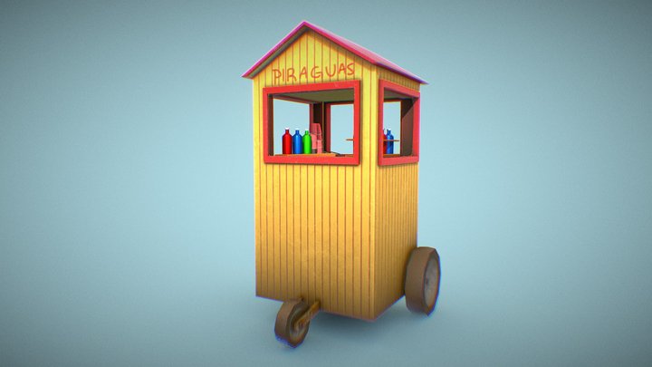 Piragua Stand 3D Model