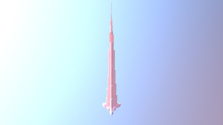 Burj-khalifa-tower 3D Model