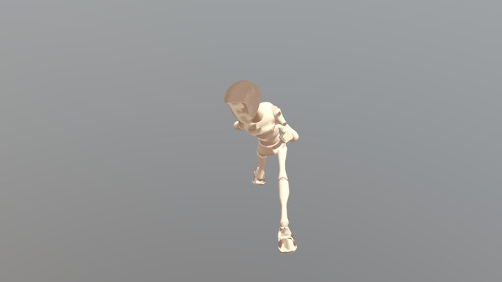 Groucho Marx Walk Cycle 3D Model