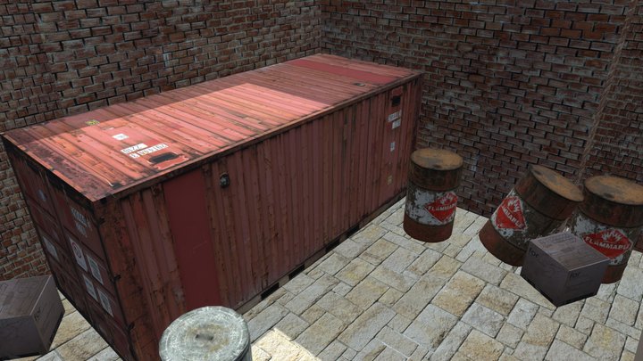 Alley 3D Model