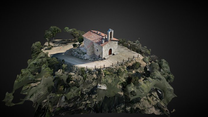 Ermita de Sant Sebastià de Puigpedrós 3D Model