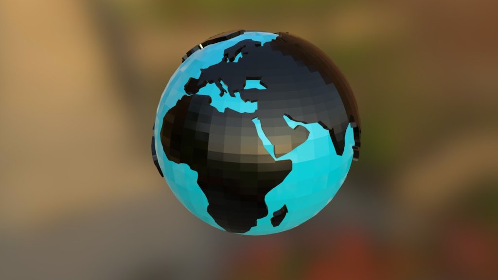 Earth Lowpoly Unfold Animation