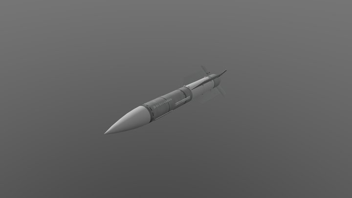 Game Ready Low Poly R-33 3D Model