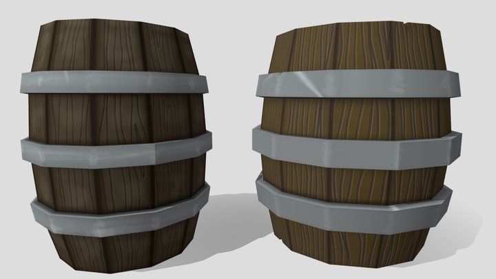 Barrels - Realistic 3D Model