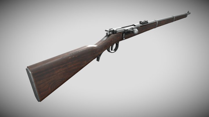 Kropatschek Rifle 3D Model