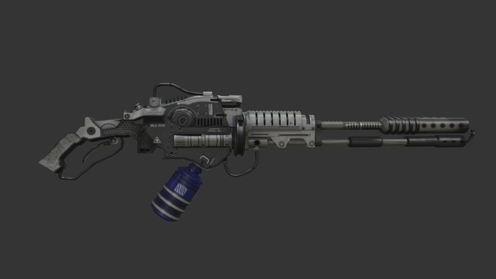 Gun_Lowpoly 3D Model
