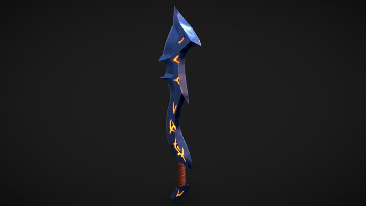 Magma Sword 3D Model