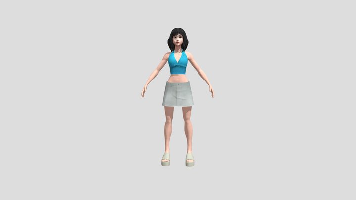 Female Avater 3D Model