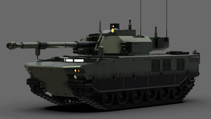 Tank Harimau - Kaplan MT 3D Model