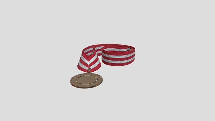 sports_medal_mockup_08 3D Model