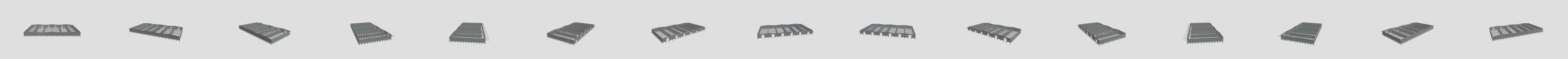 Depósito pré-moldado 3D Model
