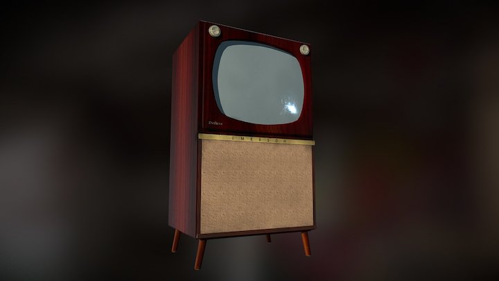 1950's TV Model 3D Model