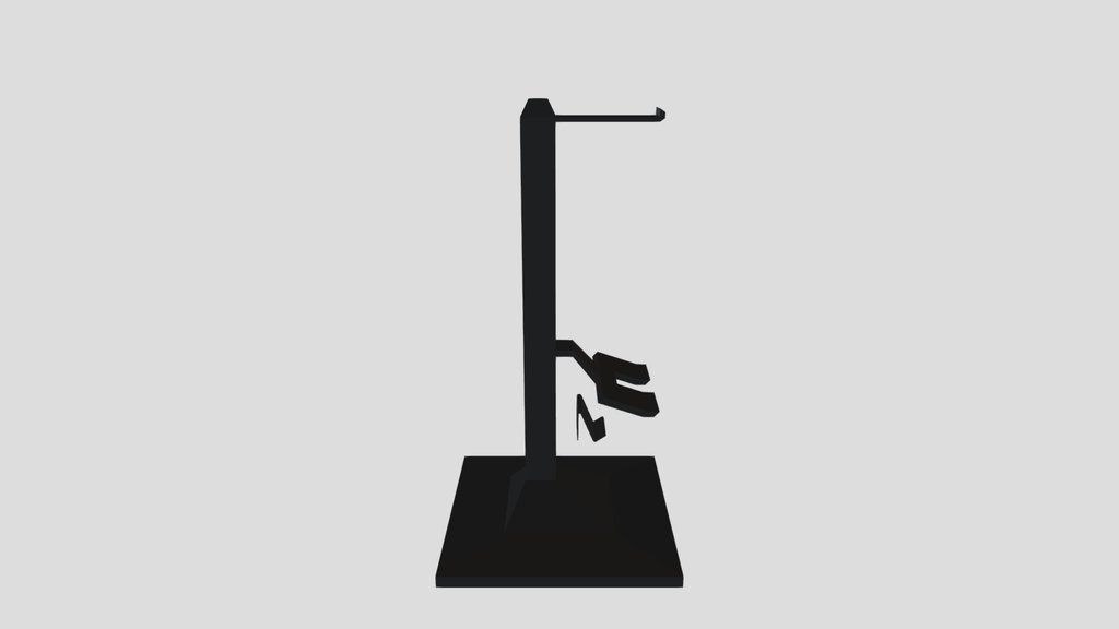 Headset stand with control