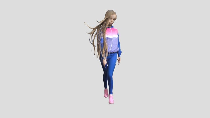 trans girl 3D Model
