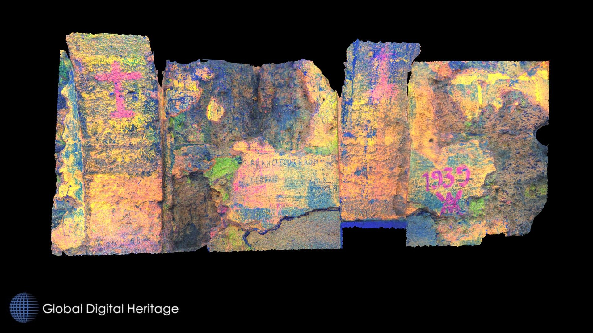 Graffiti-Castillo de Alhama de Murcia — Sketchfab embed 3D viewer
