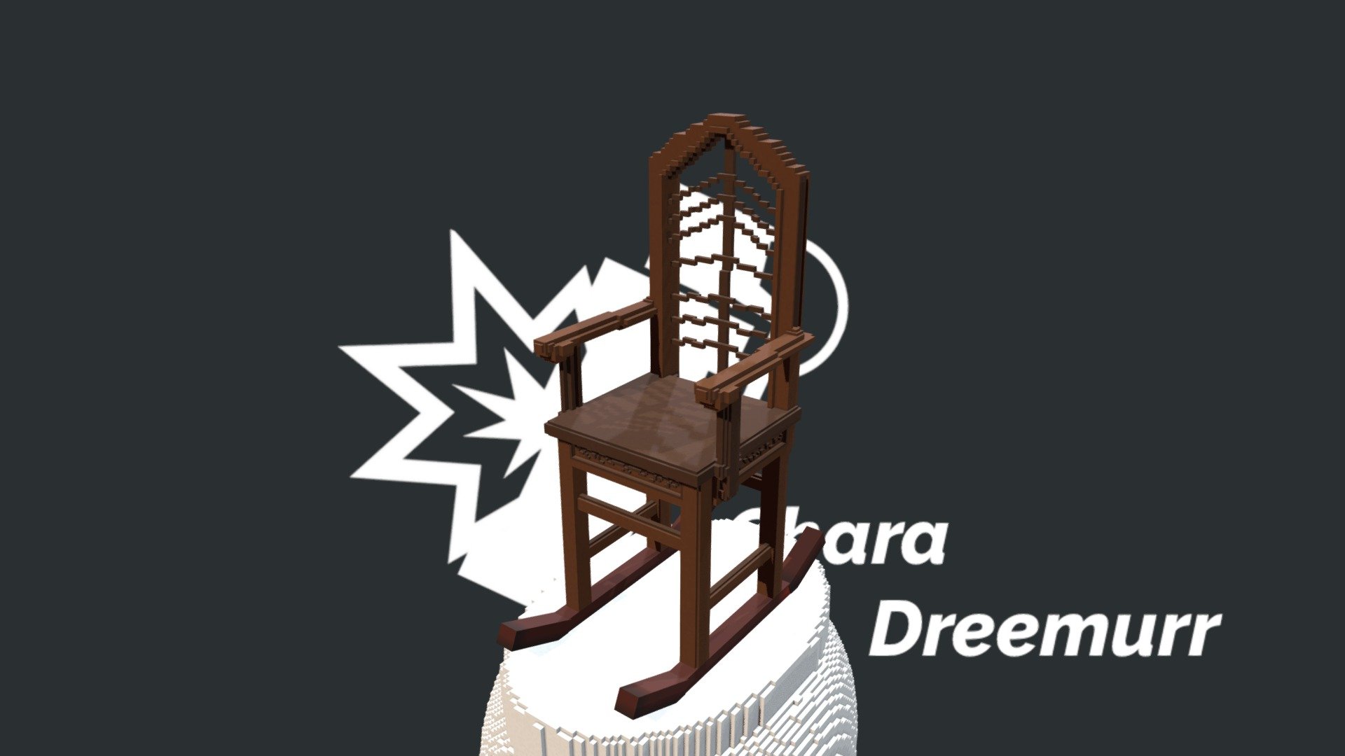 Voxel Chair bust