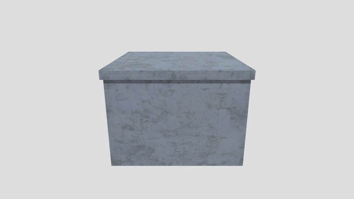 Metal Crate 3D Model