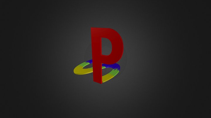 Logo playstation 1 3D Model