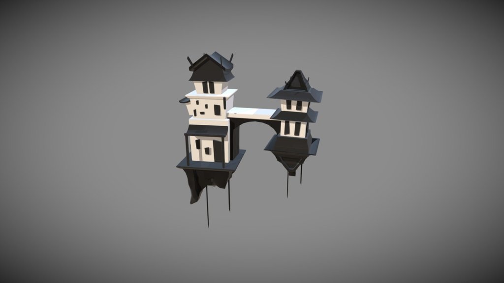 Environment Asset - Floating Building 3