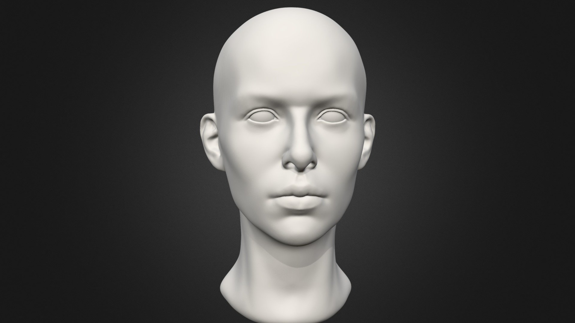Female Head 2 3d Model By Cgspektor 1f9c3ea Sketchfab