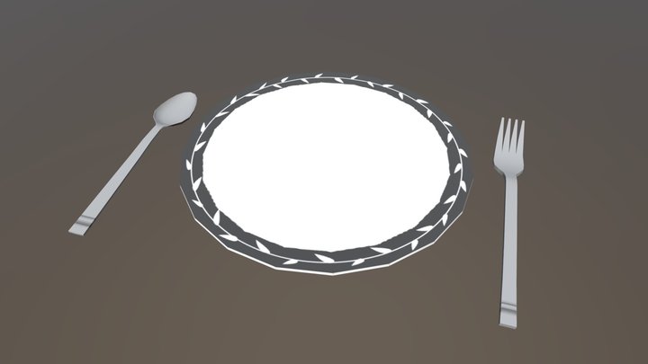 Table Setting 2 3D Model