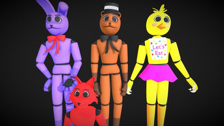 Animatronics - Five Nights at Freddy's (Rigged) 3D Model