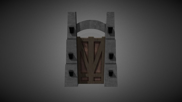 Jurassic Door 3D Model