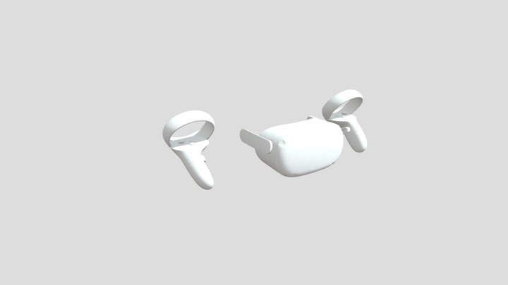 Meta/Oculus quest 2 head set with no headstrap 3D Model