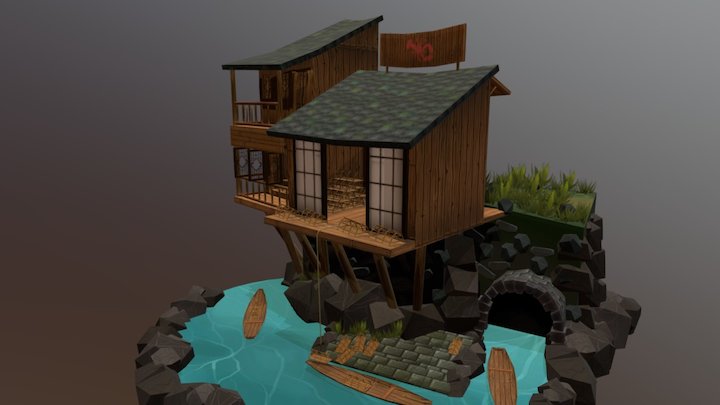 Lobster Market - Exam GameArt Dries De Ridder 3D Model