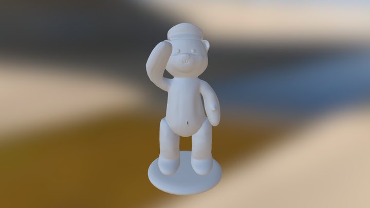"Navy" Bear 3D Print 3D Model