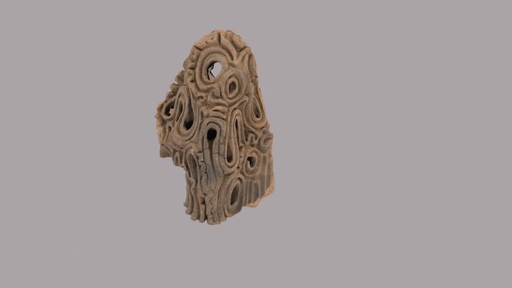 Suien-type patterned pottery handle（水煙文把手・安道寺遺跡
