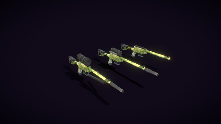 DVL-10 Sniper Rifle 3D Model