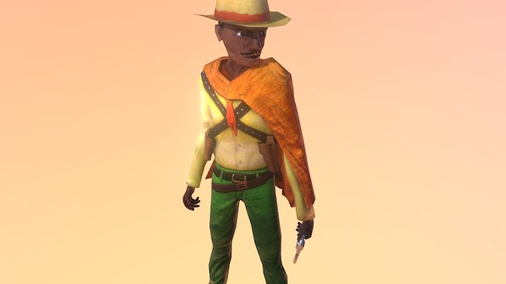 Hero Tião - Cangaço 3D 3D Model
