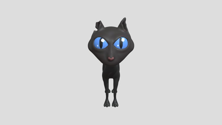 Coraline's Cat 3D Model