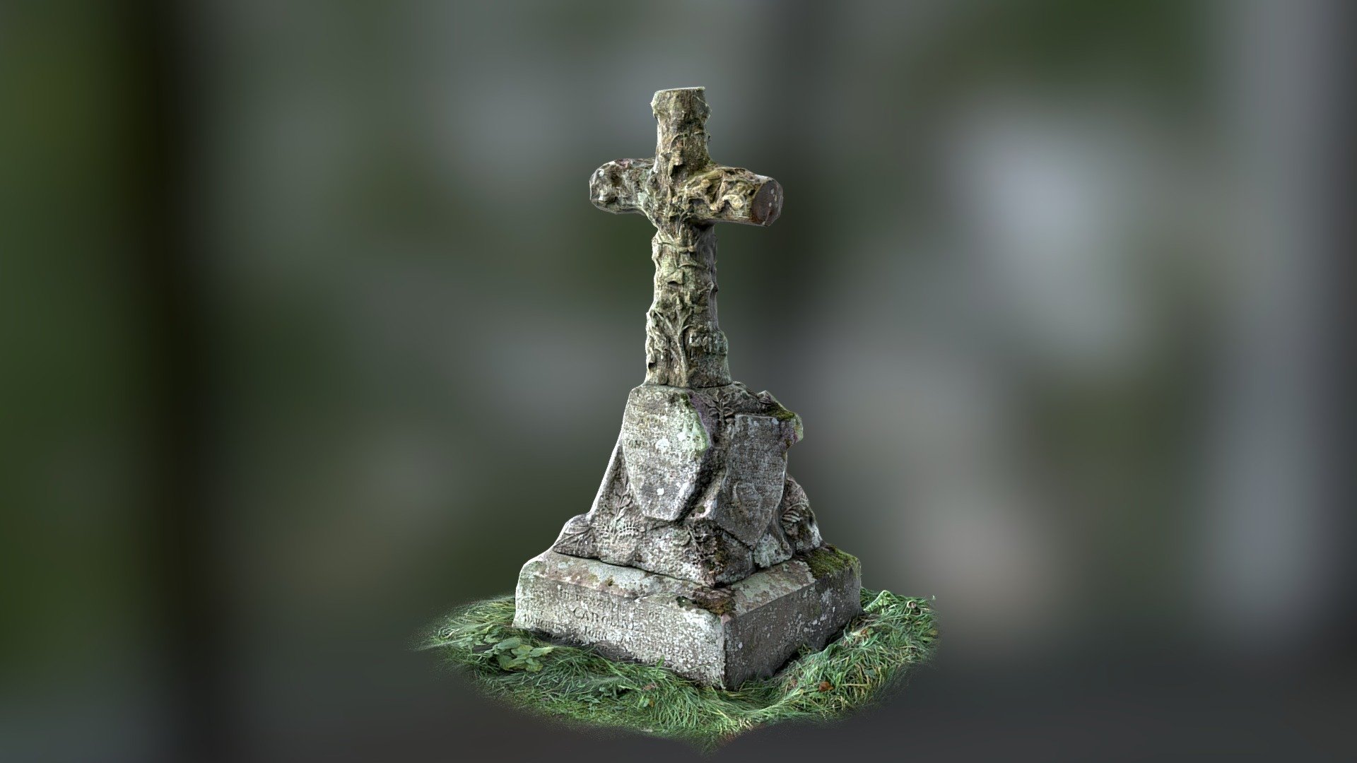 Ornate Cross, St. Peter's Church of Llanwenarth - Download Free 3D ...