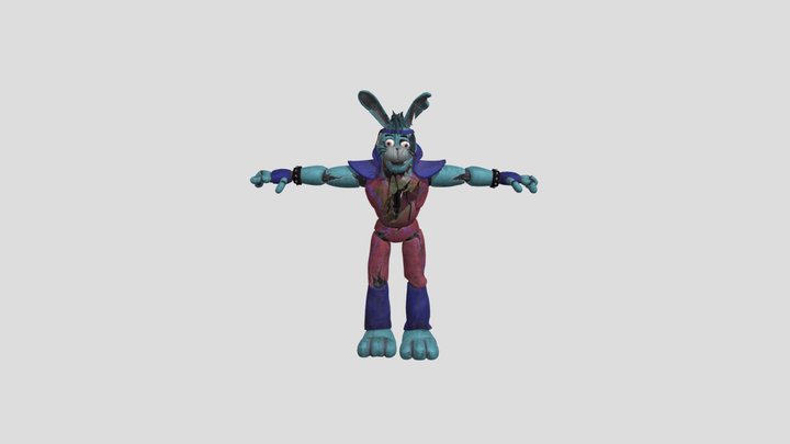 Borken_glamrock_bonnie 3D Model