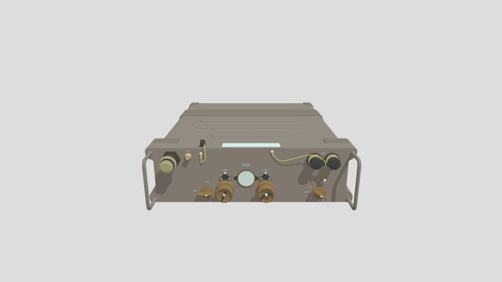 XYZ SCHOOL hw details vintage military radio 3D Model