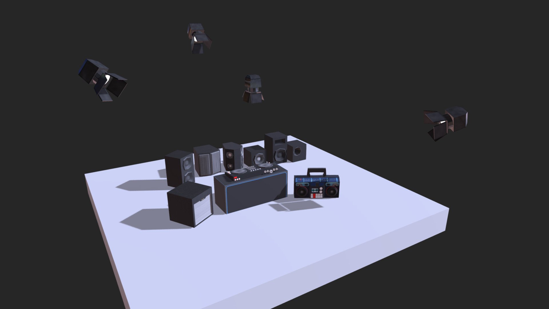 [M]Sound Stage Props - Buy Royalty Free 3D model by MeowingMammoth ...