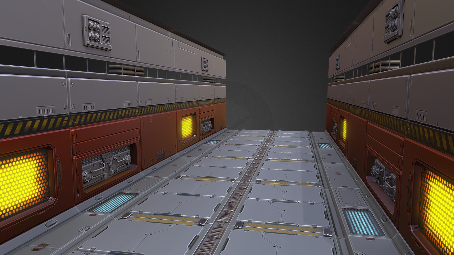 Modular SciFi walls - 3D model by hansolocambo [1fa823b] - Sketchfab