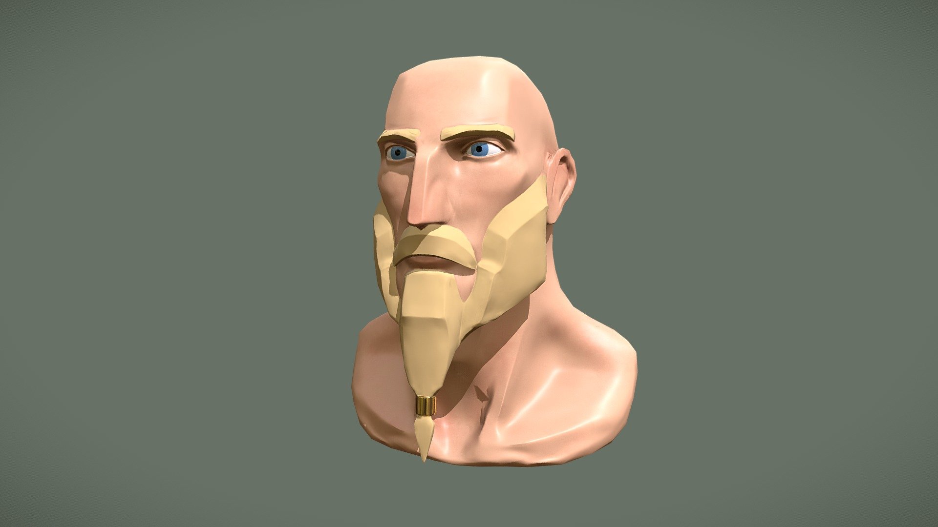 Stylised Norse Head Bust 3D model by Cleo Renshaw (cleorenshaw