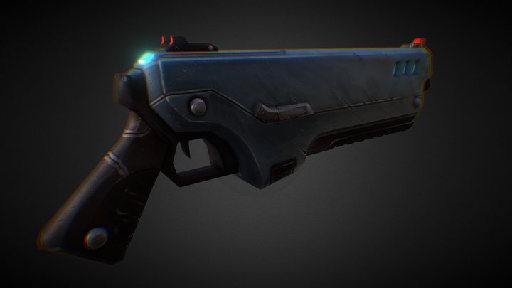Sci-Fi Gun 3D Model
