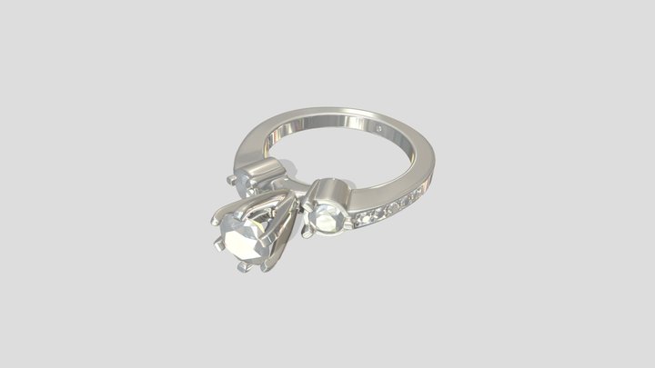 Diamond ring 3D Model