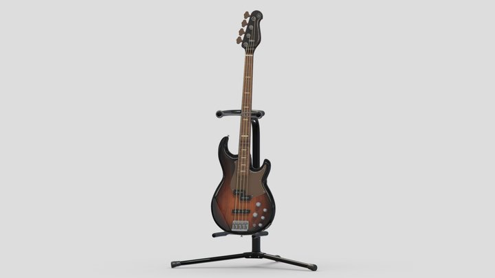 Yamaha Basses Guitar BB734A 3D Model
