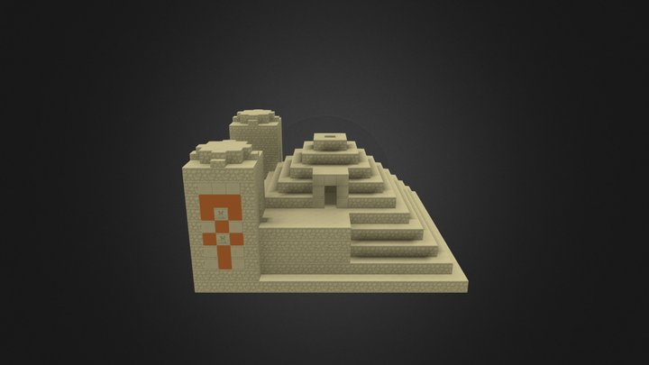 Desert Temple 3D Model